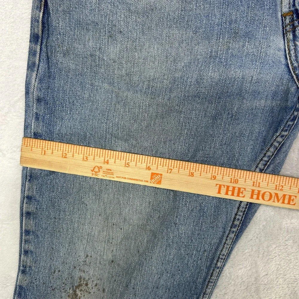 Levi's 505 Regular Fit‎ Jeans Mens Blue Denim Pockets Straight Zip Fly - 36X30